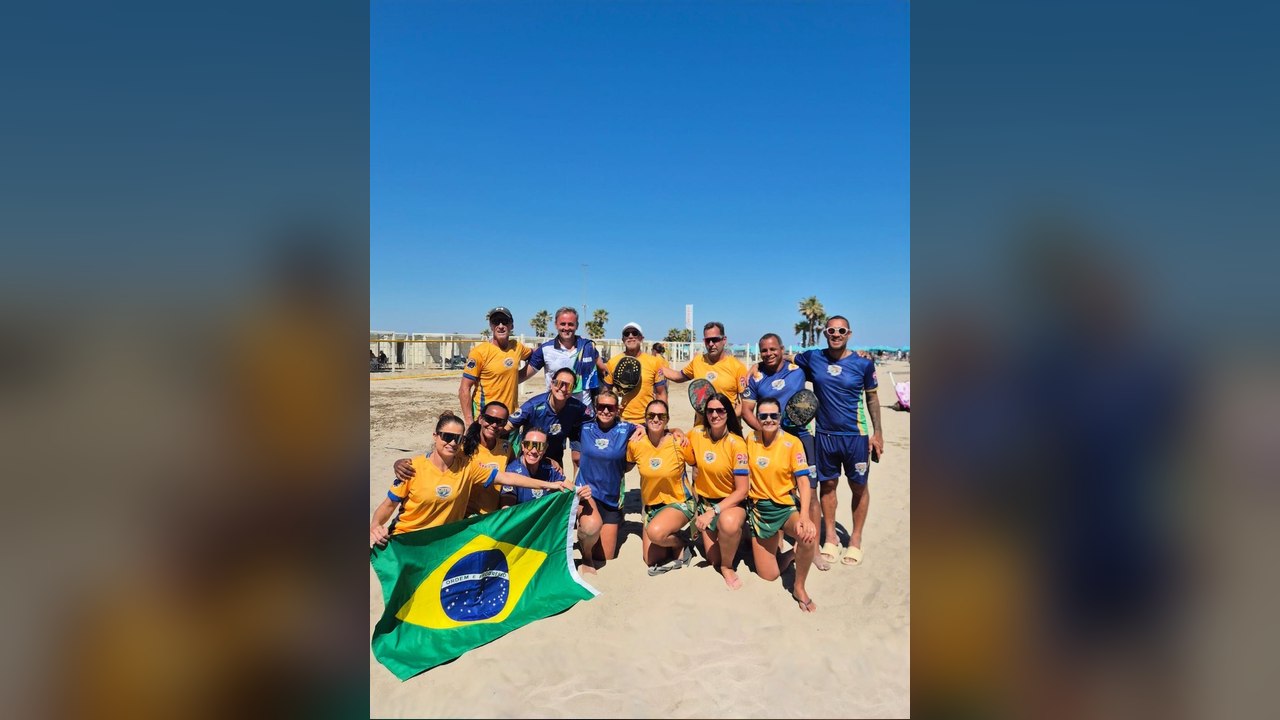 Brasil é campeão mundial geral no Mundial de Beach Tennis 2026